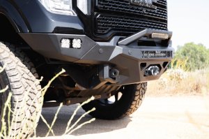 GMC Sierra 3500 Front Bumper - DV8 Offroad - Spec Series - Micro-texture black powder coat with satin black accents - `20-`23
